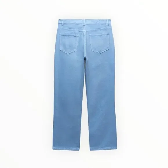 ZARA | Sky Blue | STRAIGHT LEG JEANS - Picture 2 of 12